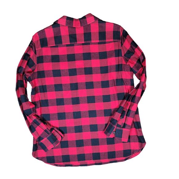 Chaps Buffalo Plaid 1/2 Zip Pullover Shacket Women's SZ LG - Picture 10 of 10